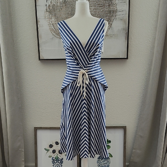 New RALPH LAUREN Blue Dress Size 6 - Picture 1 of 10